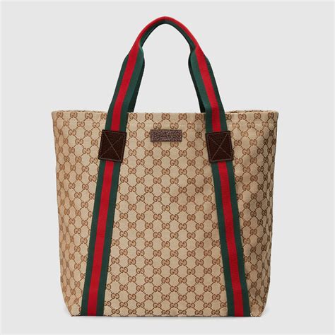 gucci x cdg tote|Gucci gg canvas tote bag.